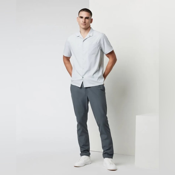 Vuori grey Meta elastic waist pant